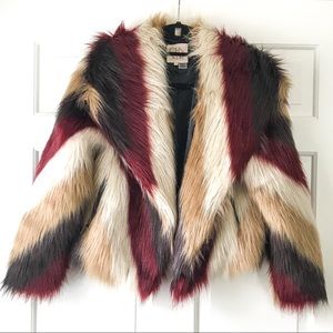 Faux fur coat